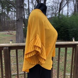 Cleo Flowy Mustard Yellow Blouse